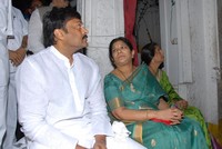 Chiru Visit Film Nagar Temple Photos